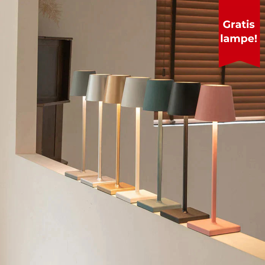 NordicLight | Trådløs, Genopladelig Bordlampe til Elegant Belysning