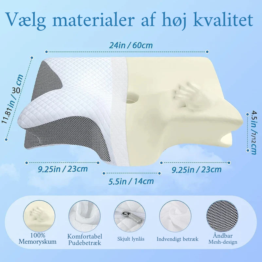 Orthoflex | Ortopædisk Drommekudde – Sov som aldrig før, vågn op frisk og uden smerter!