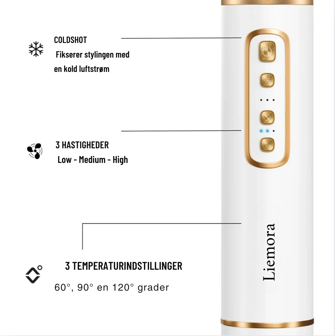 💨 Easystyler Pro Hvid – Luksuriøs Airstyler til Perfekt Hår ✨