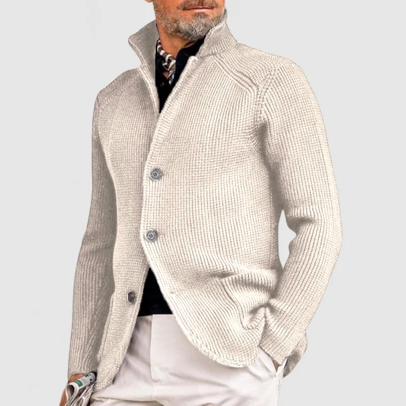 🔥 DAVID – Knaplukket Strikket Cardigan 🔥