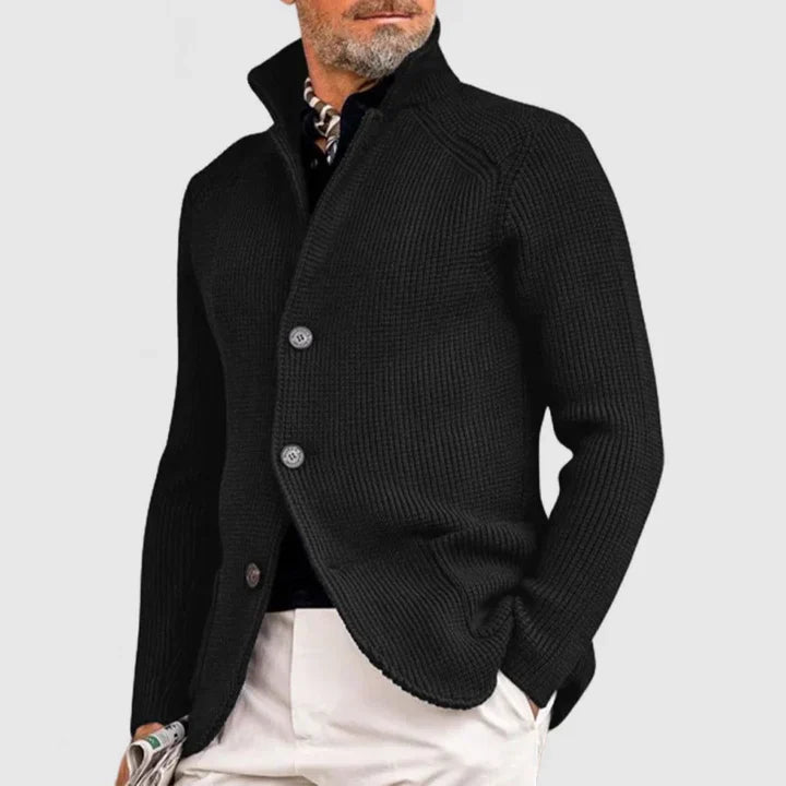 🔥 DAVID – Knaplukket Strikket Cardigan 🔥