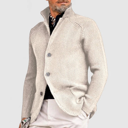 🔥 DAVID – Knaplukket Strikket Cardigan 🔥