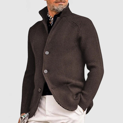 🔥 DAVID – Knaplukket Strikket Cardigan 🔥